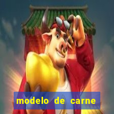 modelo de carne para pagamento